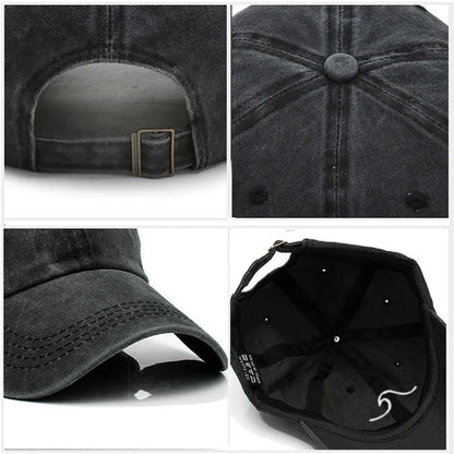 Men S Baseball Cap Women Washed Cotton Waves Embroidery Dad Hat Sport Golf Caps Man Sun Hats
