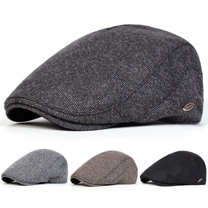 Men Laurenclay Letter Label Newsboy Caps British Painters Hats Spring Autumn Flat Cap Hip Hop Berets