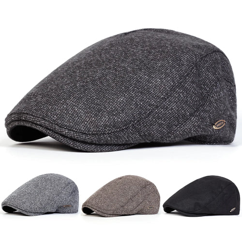 Men Laurenclay Letter Label Newsboy Caps British Painters Hats Spring Autumn Flat Cap Hip Hop Berets
