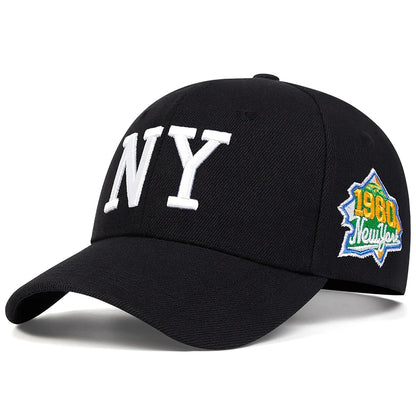 Unisex Letter Embroidery Baseball Caps Spring Autumn Outdoor Adjustable Casual Hats Sunscreen Hat