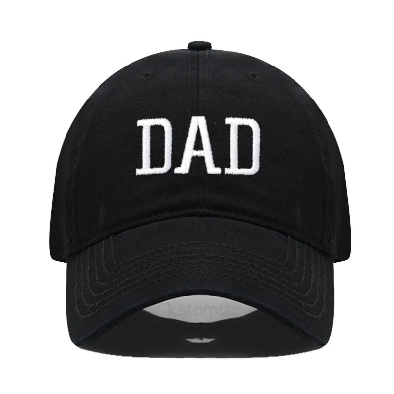 DAD MOM Embroidery Pure Cotton Men's Baseball Cap For Man  Womne's Fashion Sport Golf Caps Sun Hat Dropshipping