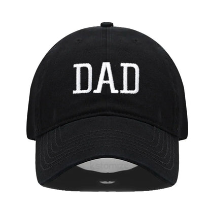 DAD MOM Embroidery Pure Cotton Men's Baseball Cap For Man  Womne's Fashion Sport Golf Caps Sun Hat Dropshipping