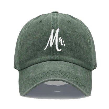 Matching Mr Mrs Baseball Cap Men S Women Cotton Embroidery Sport Golf Caps Bridal Gift Newlywed