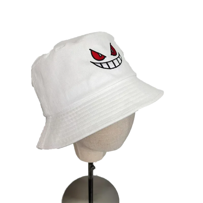 Unisex Light Board Solid Color Big Eyes Embroideried Hats Fishermen Caps Outdoor Casual Cap