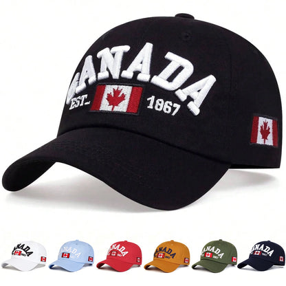 Cotton Canada Baseball Cap Flag Hat Snapback Adjuatable Mens Caps Gorras