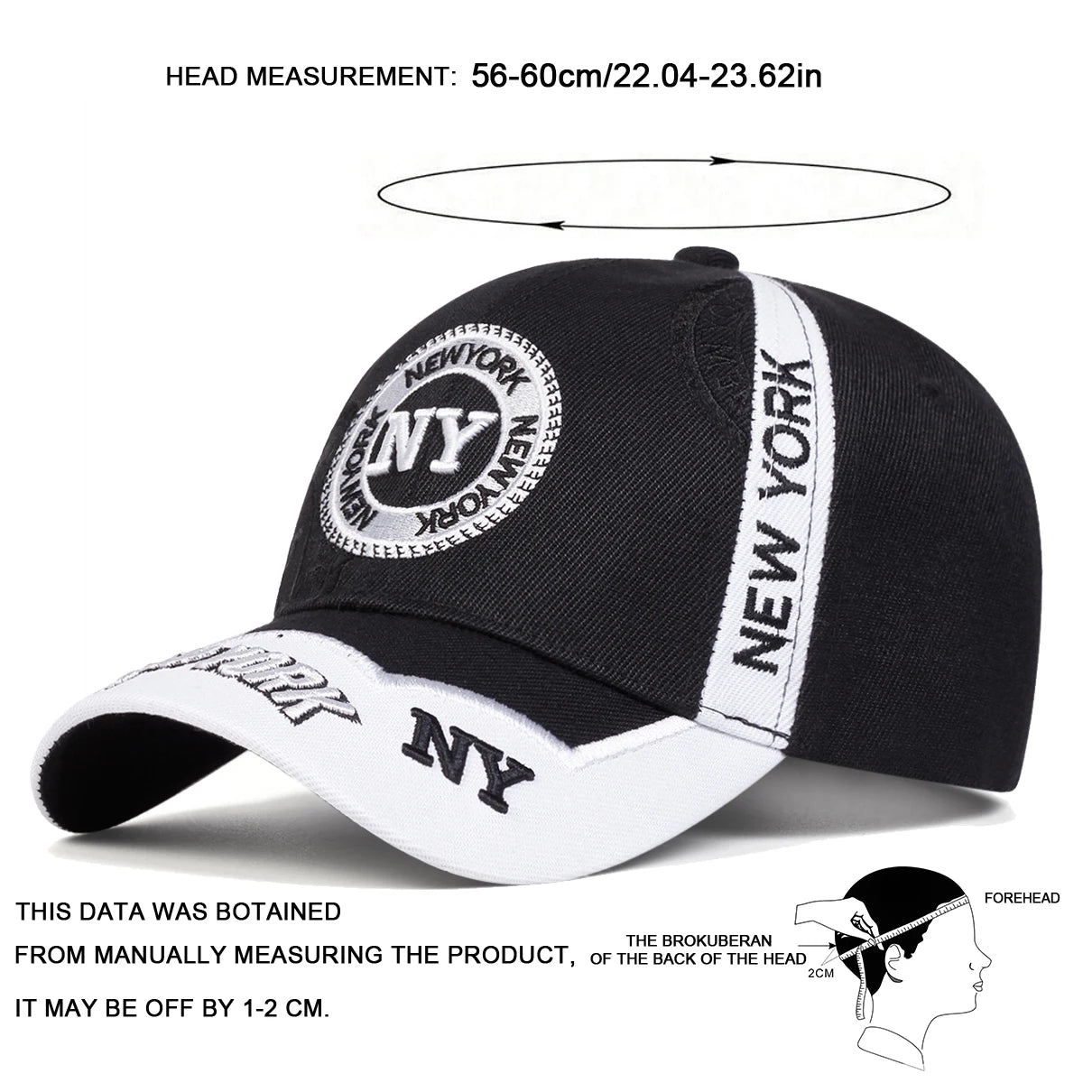 Unisex Letter Embroidery Baseball Caps Spring Autumn Outdoor Adjustable Casual Hats Sunscreen Hat