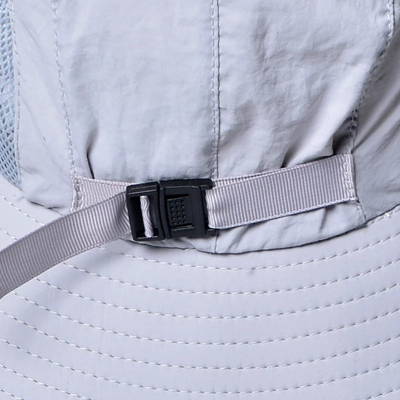 Xinbaoguan 100% Polyester Spring/Summer Outdoor Sunscreen for Boys and Girls, Big brim Shawl, Neck Protection Fisherman's Hat