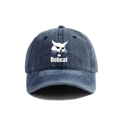 Bobcat Baseball Caps Distressed Hats Cap Men Women Retro Outdoor Summer Adjustable Heavy Equipment