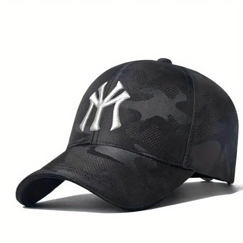 Letter Embroidery Camouflage Baseball Hats Spring Autumn Outdoor Adjustable Casual Sunscreen Hat