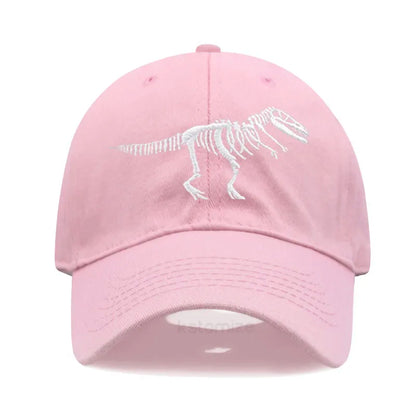 Cotton Baseball Cap Men Women Unisex Embroidery Dinosaur Tyrannosaurus Rex Dad Hat Protection