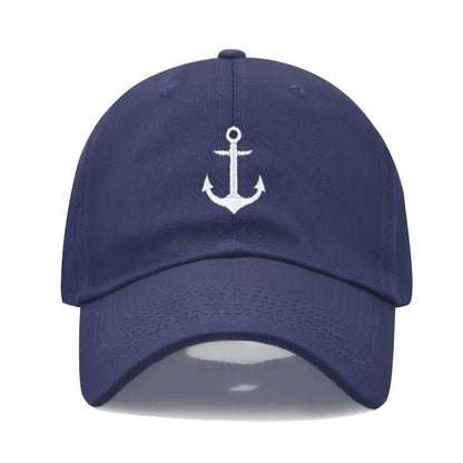 Anchor Embroidered Baseball Cap Women Men Adjustable Soft Washed Cotton Dad Hat Unisex Classic Golf