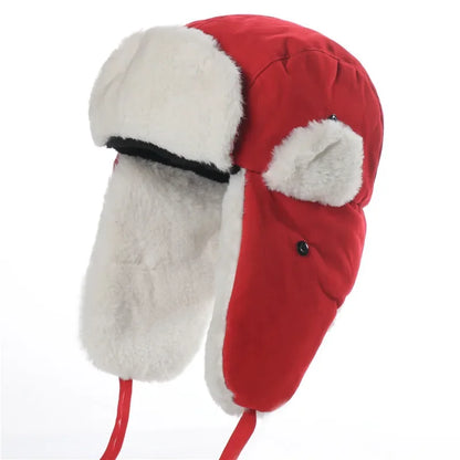 Wild Winter Warm Ski Caps Soviet Badge Lei Feng Hat Windproof Waterproof Men Women Outdoor Thick