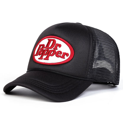 Unisex Dr Prpper Letter Embroidery Baseball Net Caps Spring Summer Outdoor Adjustable Casual Hats