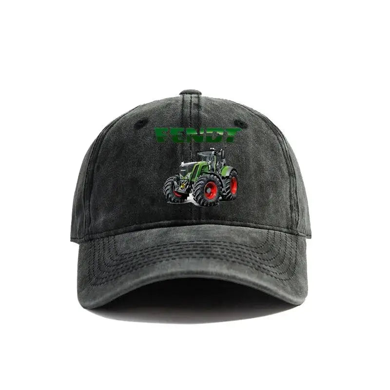 Fendt Agricultural Farming Tractors Distressed Baseball Cap Cool Men Retro Outdoor Summer Adjustable