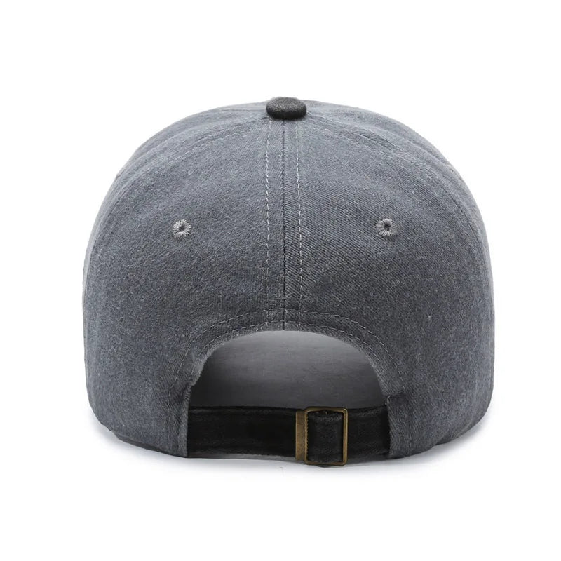 European American Maple Leaf Retro Baseball Men Women Washed Cotton Duck Tongue Spring Summer