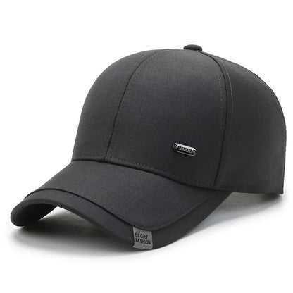 Men S Baseball Hat Hard Top Spring Autumn Big Head Circumference Cotton Cap Sun Protection Dad
