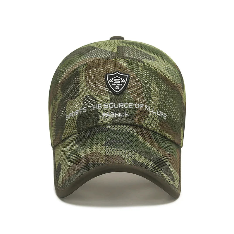 Summer Women Men Fishing Mesh Sun Hat Caps Female Male Black White Outdoor Sport Baseball Hats Cap