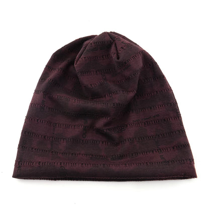 Unisex Camouflage Print Beanie Hat With Distressed Holes Lightweight Stretchy Beanies For Men Women Streetwear Bonnet Cap