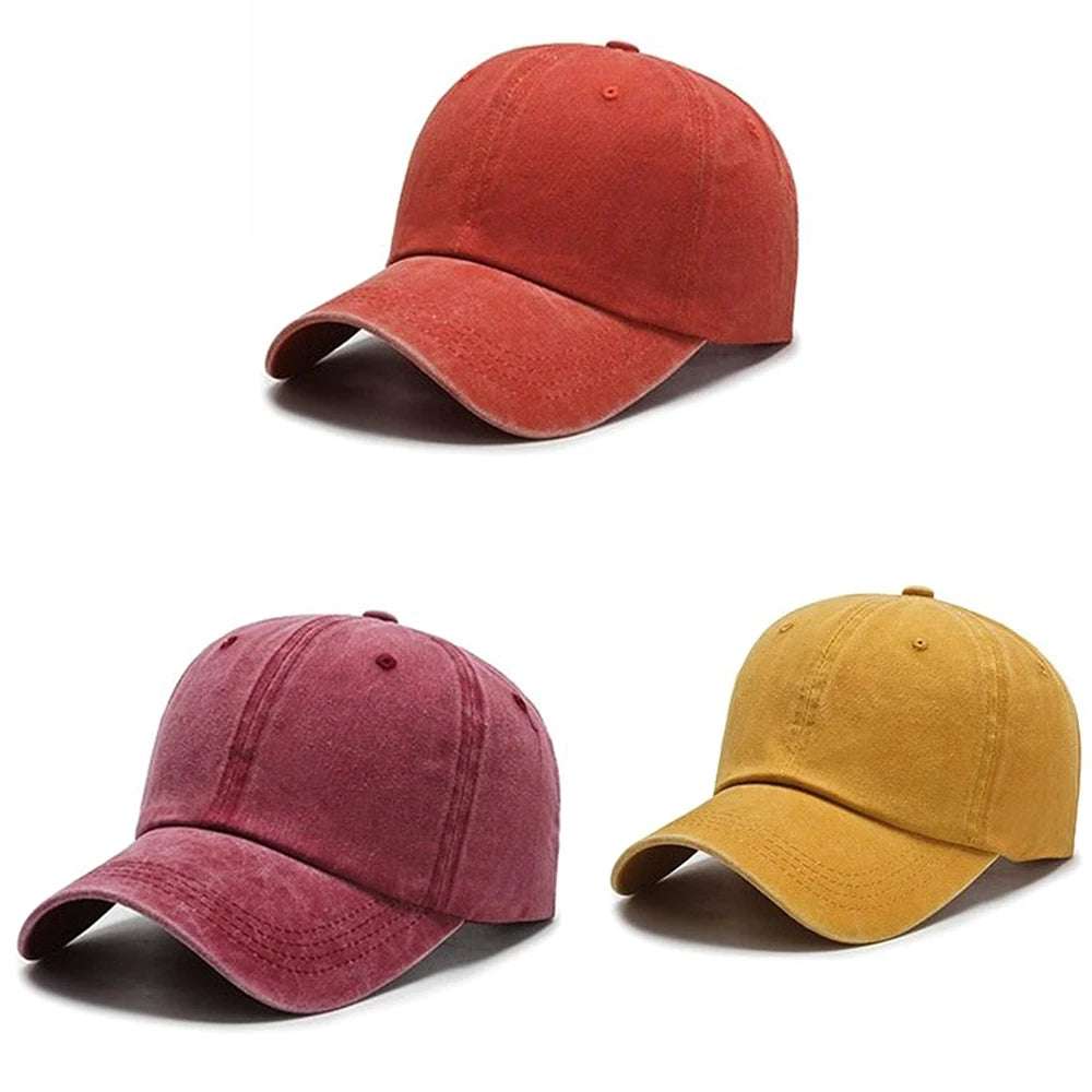 Solid Baseball Caps Men Cap Streetwear Style Women Hat Snapback Casual Casquette Dad Hip Hop