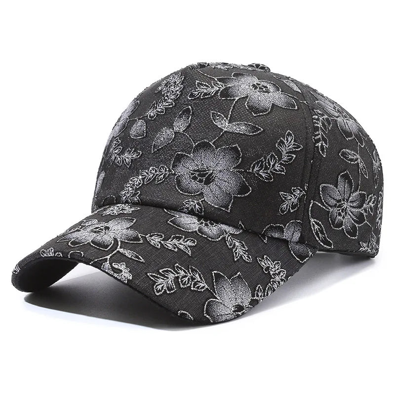 Lightweight Lace Sun Hat For Women - Breathable, Uv Protection Baseball Cap | Fashionable Streetwear Accessory With Adjustable