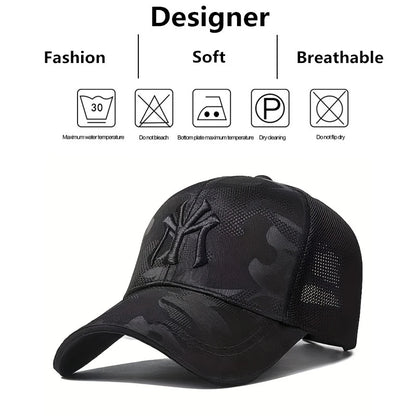Unisex My Letter Embroidery Baseball Net Caps Outdoor Adjustable Spring Summer Casual Sunscreen Hat
