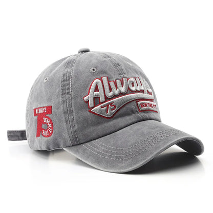 News Outdoor Sports Cotton Baseball Cap Retro Embroidery Men S Hip Hop Rebound Caps Snapback Hats