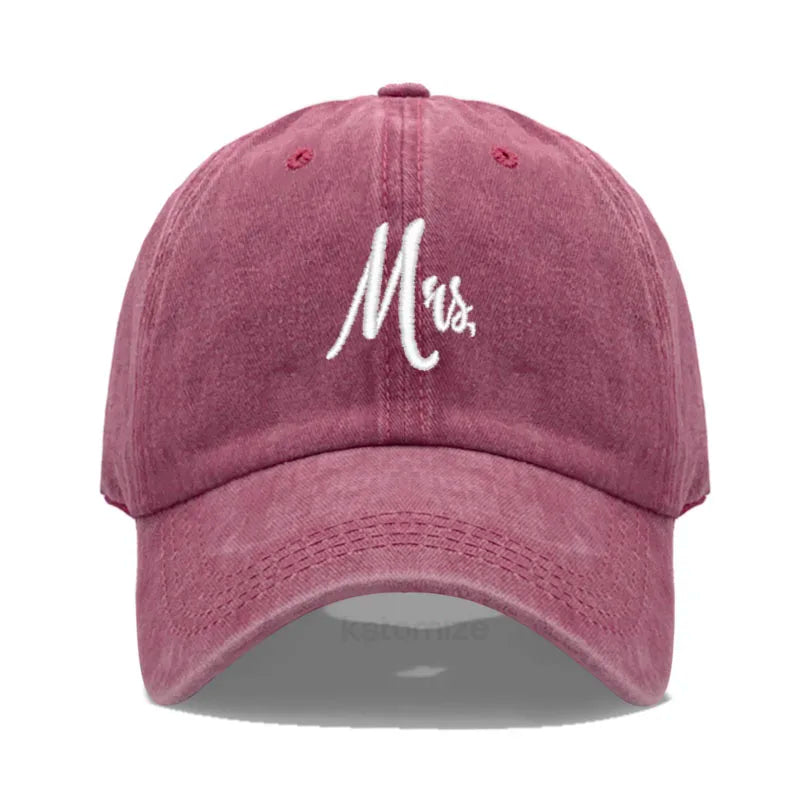 Matching Mr Mrs Baseball Cap Men S Women Cotton Embroidery Sport Golf Caps Bridal Gift Newlywed