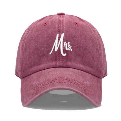 Matching Mr Mrs Baseball Cap Men S Women Cotton Embroidery Sport Golf Caps Bridal Gift Newlywed