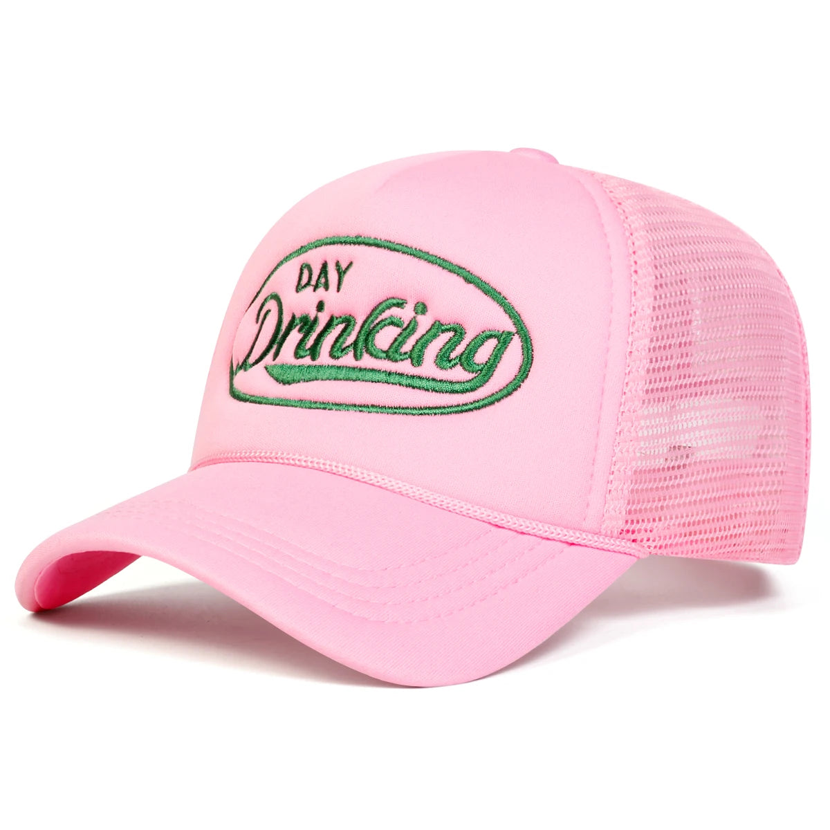 Unisex Day Drinking Letter Embroidery Baseball Net Caps Spring Summer Outdoor Adjustable Casual Hats