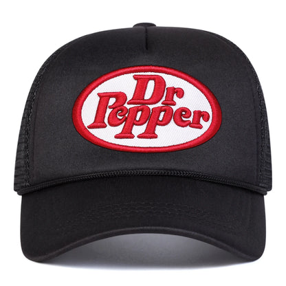 Unisex Dr Prpper Letter Embroidery Baseball Net Caps Spring Summer Outdoor Adjustable Casual Hats
