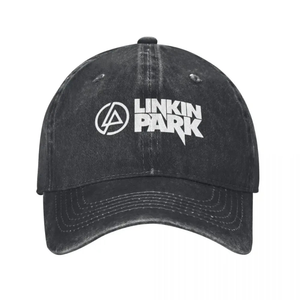 Linkins Meteora Minutes Midnight Men Women Baseball Caps Parks Hunting Distressed Washed Hat Vintage