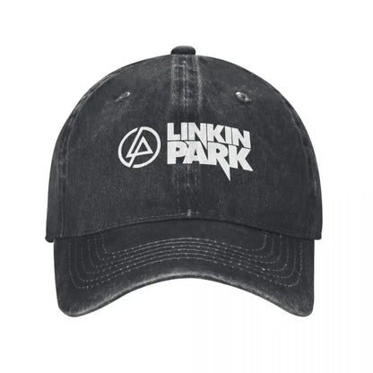 Linkins Meteora Minutes Midnight Men Women Baseball Caps Parks Hunting Distressed Washed Hat Vintage