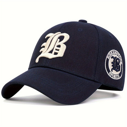 Unisex Gothic Letter Flb Embroidery Baseball Caps Spring Autumn Outdoor Adjustable Casual Hats