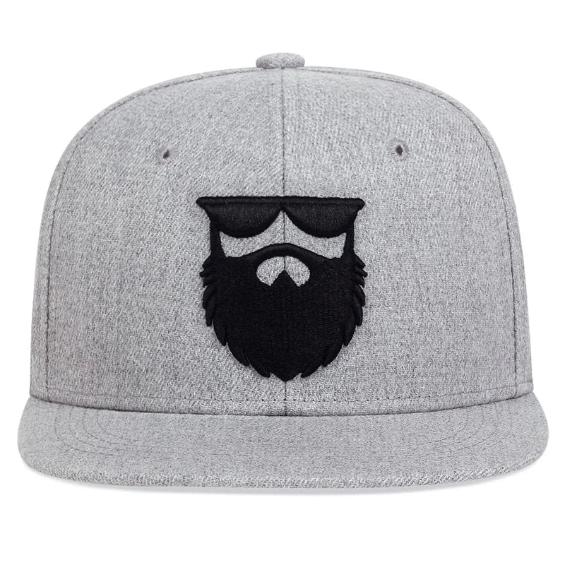 Men Women Cotton Snapback Hat Hip Hop Baseball Cap Beard Old Embroidery Trucker Caps Adjustable