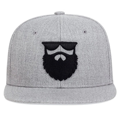 Men Women Cotton Snapback Hat Hip Hop Baseball Cap Beard Old Embroidery Trucker Caps Adjustable