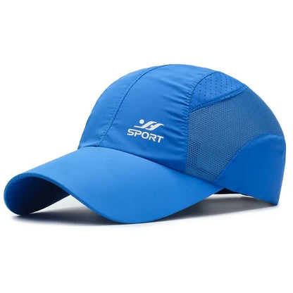 Spring Summer New Sports Hats Men's Sun Hats Outdoor Quick Drying Fabric Baseball Net Caps Sunscreen Breathable Caps