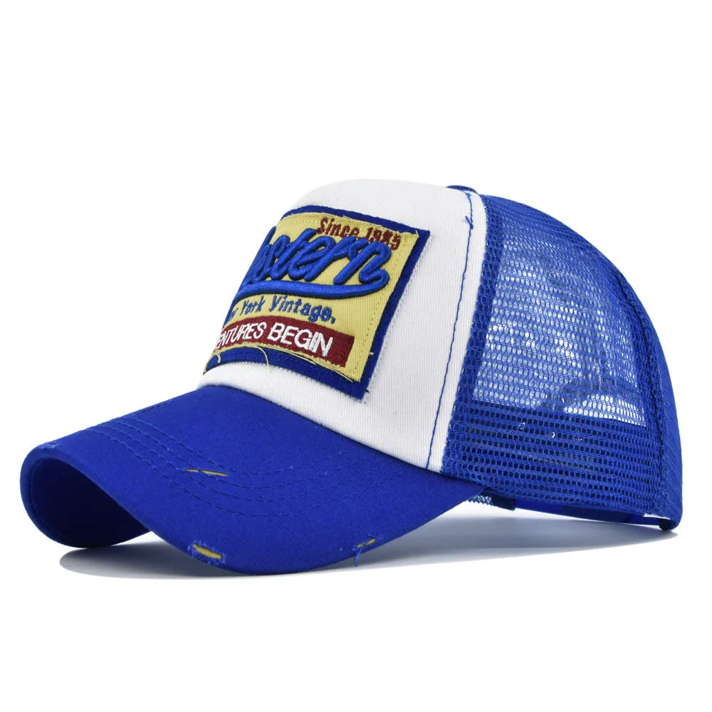 Spring Summer Men Women Baseball Cap Outdoor Sports Sunshade Sun Protection Hat Hip Hop Hat Mesh Breathable Adjustable Snapback