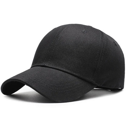 Classic Unisex Plain Baseball Cap Adjustable Metal Buckle Closure