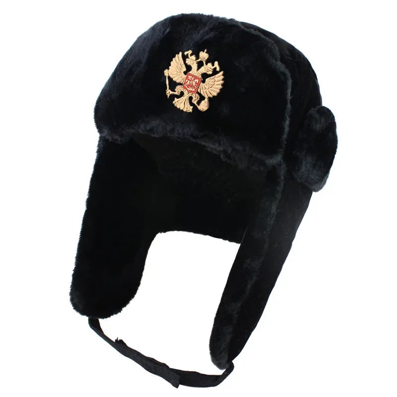 Wild Winter Warm Ski Caps Soviet Badge Lei Feng Hat Windproof Waterproof Men Women Outdoor Thick