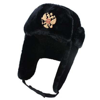 Wild Winter Warm Ski Caps Soviet Badge Lei Feng Hat Windproof Waterproof Men Women Outdoor Thick