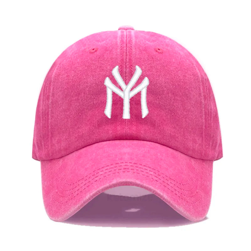 Letter My Embroidery Baseball Cap Women Men Adjustable Soft Washed Cotton Sports Dad Hat Spring