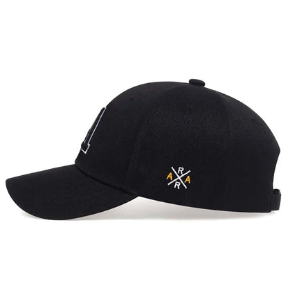 Unisex Letter Embroidery Baseball Cap Spring Autumn Snapback Hat Adjustable Casual Sunscreen