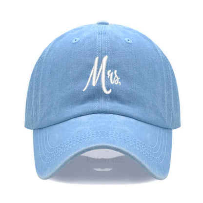 Matching Mr Mrs Baseball Cap Men S Women Cotton Embroidery Sport Golf Caps Bridal Gift Newlywed