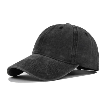 Vintage Washed Distressed Plain Baseball Cap - 100 Cotton Soft Top Unstructured Dad Hat - Soft