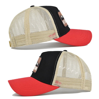 Embroidered Patch Breathable Baseball Caps Spring Summer Outdoor Adjustable Casual Hat Sunscreen Hip
