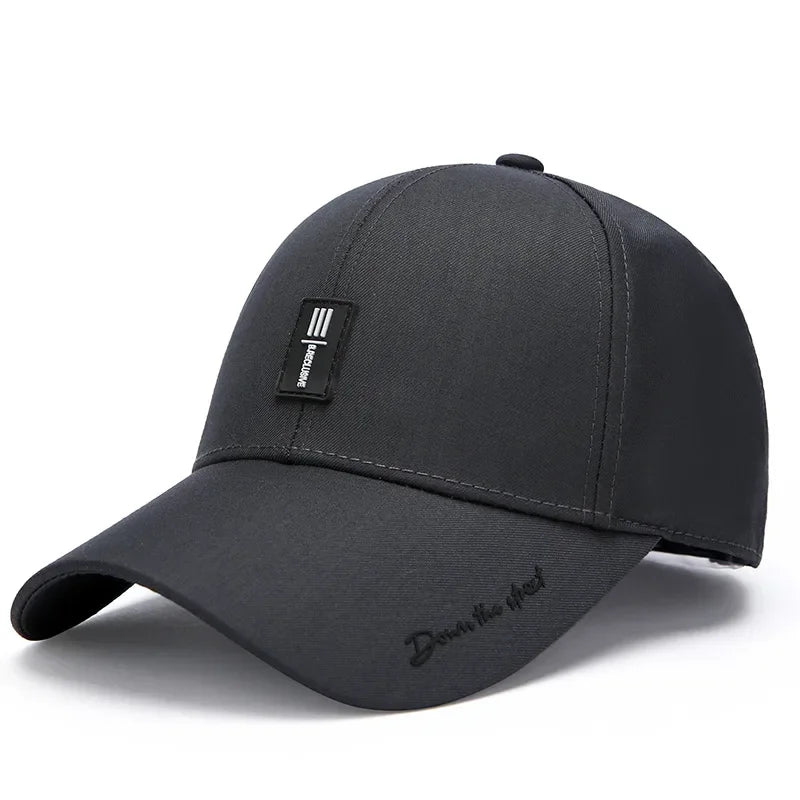 Men S Baseball Hat Hard Top Spring Autumn Big Head Circumference Cotton Cap Sun Protection Dad