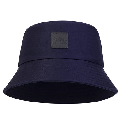 Unisex York Leather Label Personality Bucket Hats Fishermen Caps Outdoor Casual Cap Sunscreen Hat