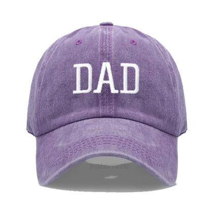 DAD MOM Embroidery Pure Cotton Men's Baseball Cap For Man  Womne's Fashion Sport Golf Caps Sun Hat Dropshipping