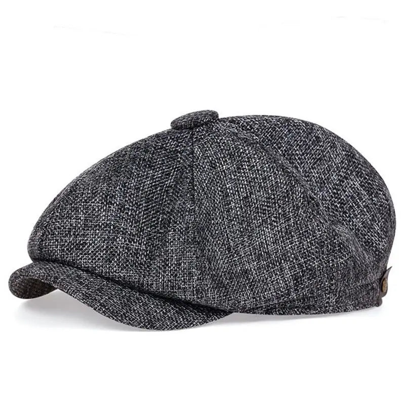 Men Casual Newsboy Hat Spring Autumn Retro Beret Hats Wild Unisex Octagonal Cap Street Caps Gorras