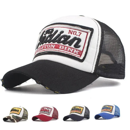 Streetwear Letter Embroidery Mesh Dad Baseball Cap Snapback Hip Hop Outdoor Y2k Trucker Hats Gorras